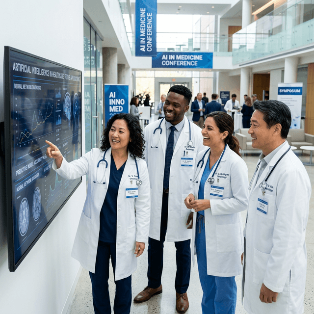 Healthcare leaders at AI conference